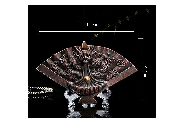Dragon Tower Incense Burner - Half Mechanical Ceramic Decor